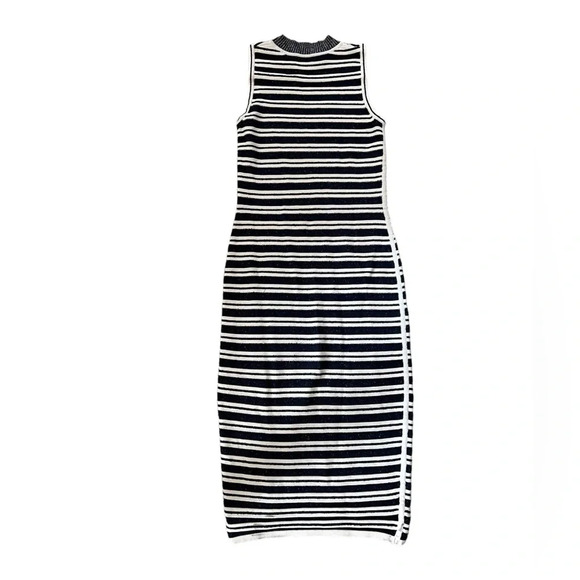 GREY Jason Wu Bodycon Sweater Dress Black White Striped Knit XS –Rent the Runway - Picture 2 of 8